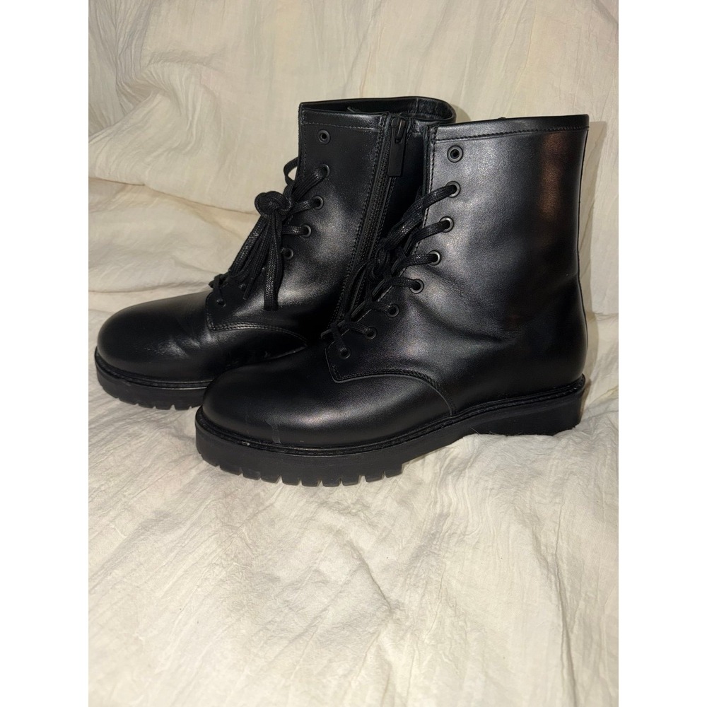 Thursday The combat boot chunky lug sole zip lace size women's 9